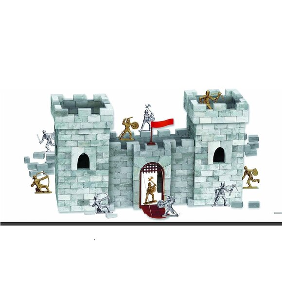 3/$118❤️torn plastic Medieval Castle Brick Making & Castle Building Kit - Picture 2 of 13